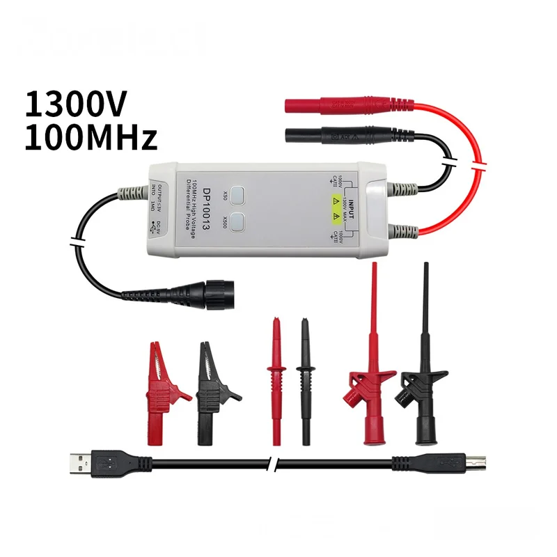 Micsig Oscilloscope Probe Accessories Parts DP10013 ， 1300V 100MHz High Voltage Differential kit 3.5ns Rise Time | Инструменты