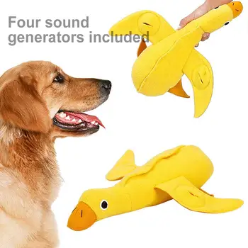 

Dog Puppy Sniffing Bite Duck Shape Snack Food Slow Feeding Training Pet Play Toy