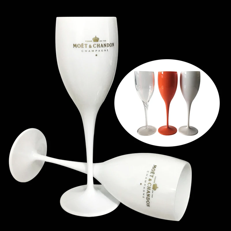 Чашки Moet акриловые небьющиеся бокалы для шампанского вина пластиковые ...