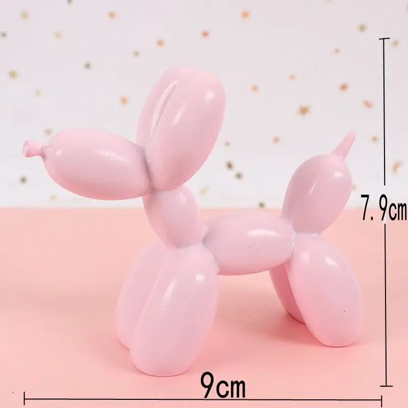 Sculpture Art living Figurine Balloon Dog Dessert Accessories Mat Animals modern Cake Statue Cute Party Shape Small