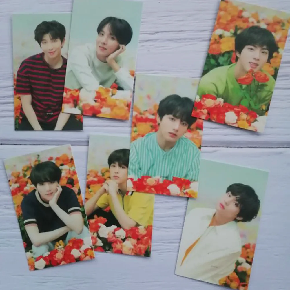 Оптовая продажа ломо-карта 7 шт. Kpop Bangtan Boys Love Yourself Постер для фотографий мальчиков