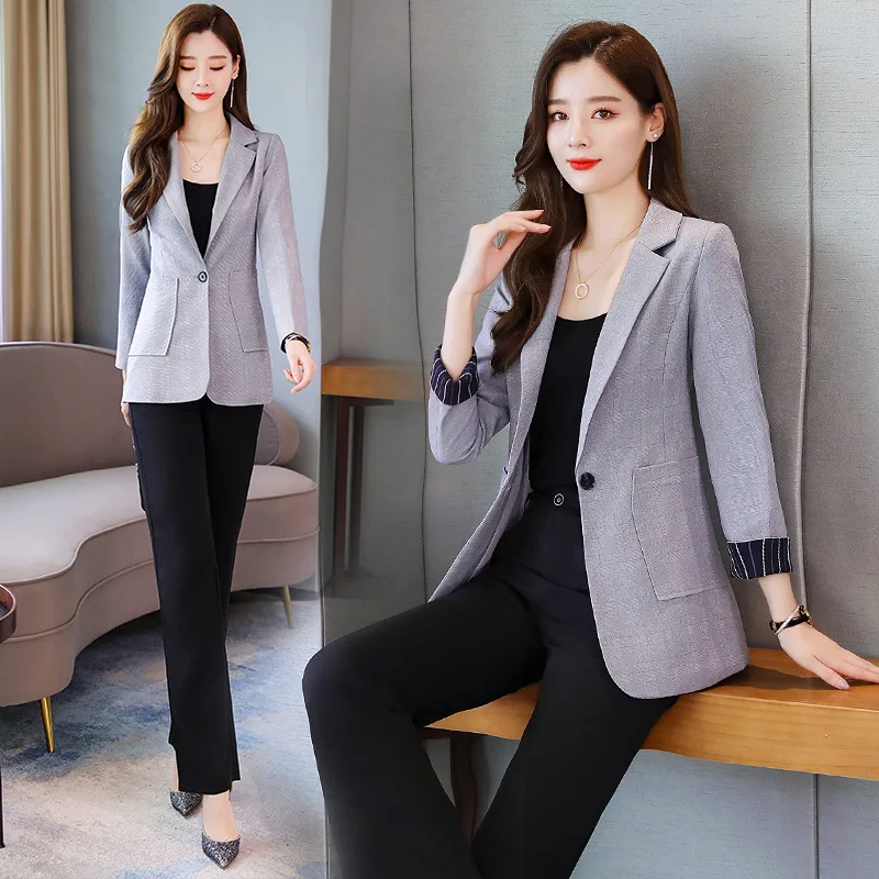 

Trend Comfortable Fashion And Personality Suit 2019 Autumn Elegant Long Sleeve Casual