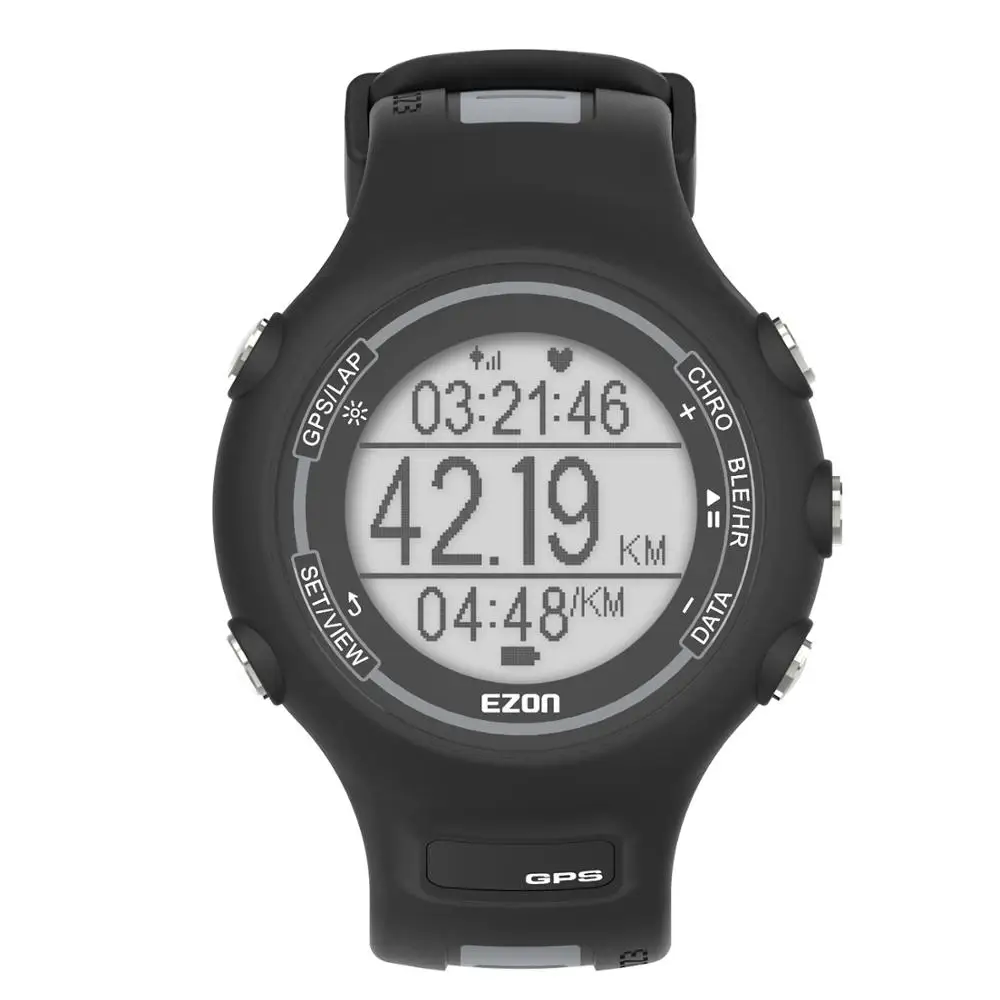 

Men's Digital Sport Watch Smart GPS running watch with wrist-based heart rate 50 meter Waterproof for IOS Android