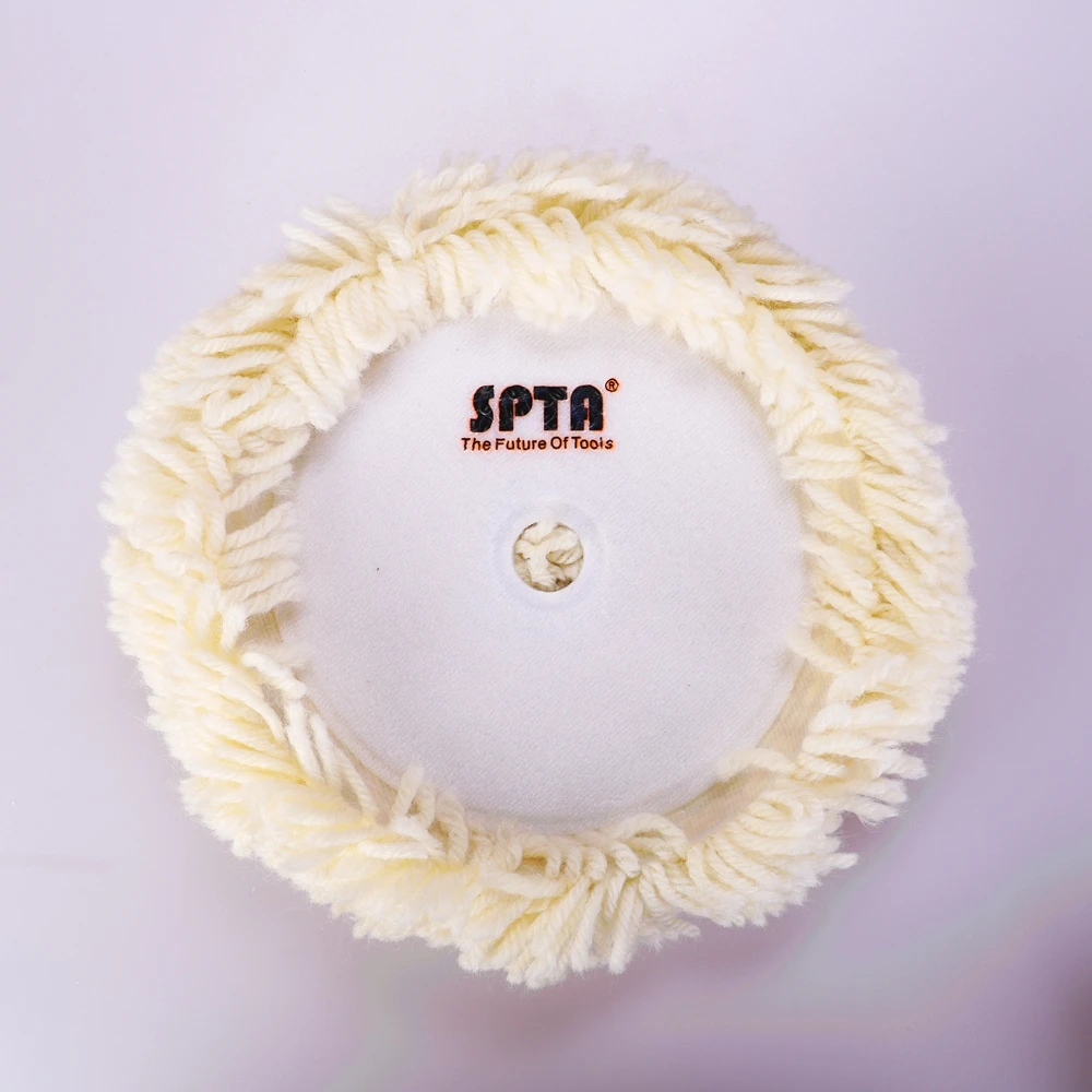 SPTA однолицевая шерстяная полировальная подушка с крючком и петлей для полировки