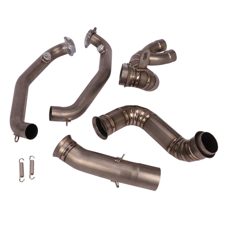US $72.00 Slip On For Duke790 Duke 790 Modifed Titanium Alloy Motorcycle Exhaust System Complete Exhaust Front Half Pipe Link
