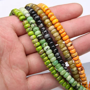 

Natural Stone Round Shape Beading crystal Faceted Abacus Loose beads For jewelry making DIY Necklace Bracelet Accessories