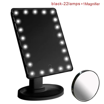 

Intelligent Adjustable Brightness 16 Lamps/22 Lamps LED Illuminated 10x Makeup Mirror new 66CY