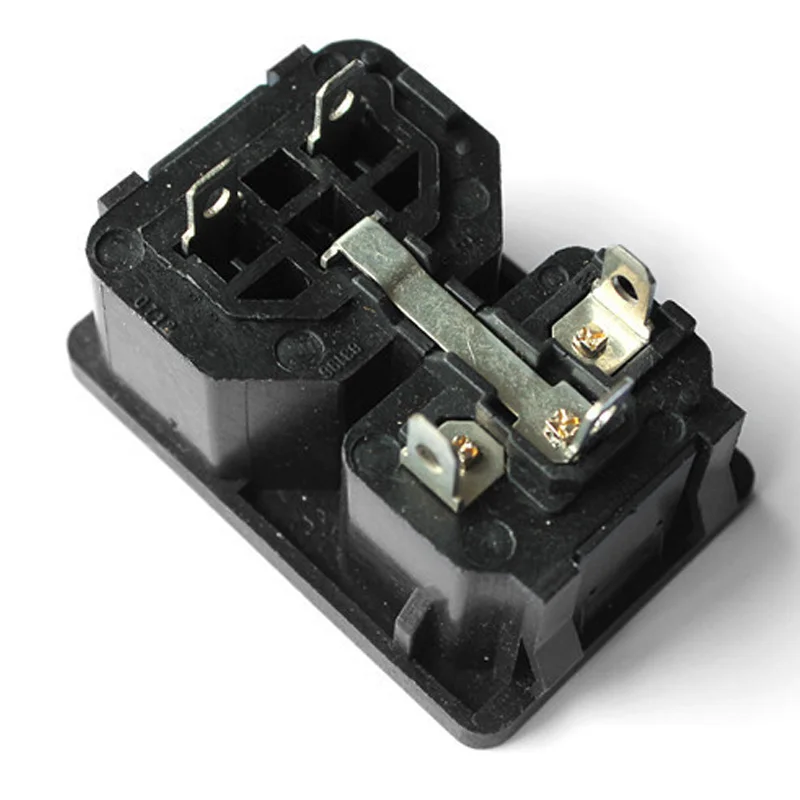 Черный CE Медь 2in1 10A 250V IEC320 C13 C14 Профессиональный адаптор Мощность цепочка из нескольких розеток разъем с креплением на панели электрической AC Мощность разъем