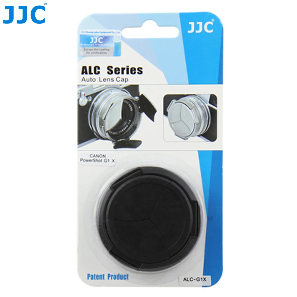 JJC Black Auto Lens Protector Self-Retaining Automatic Lens Cap for CANON POWERSHOT G1X