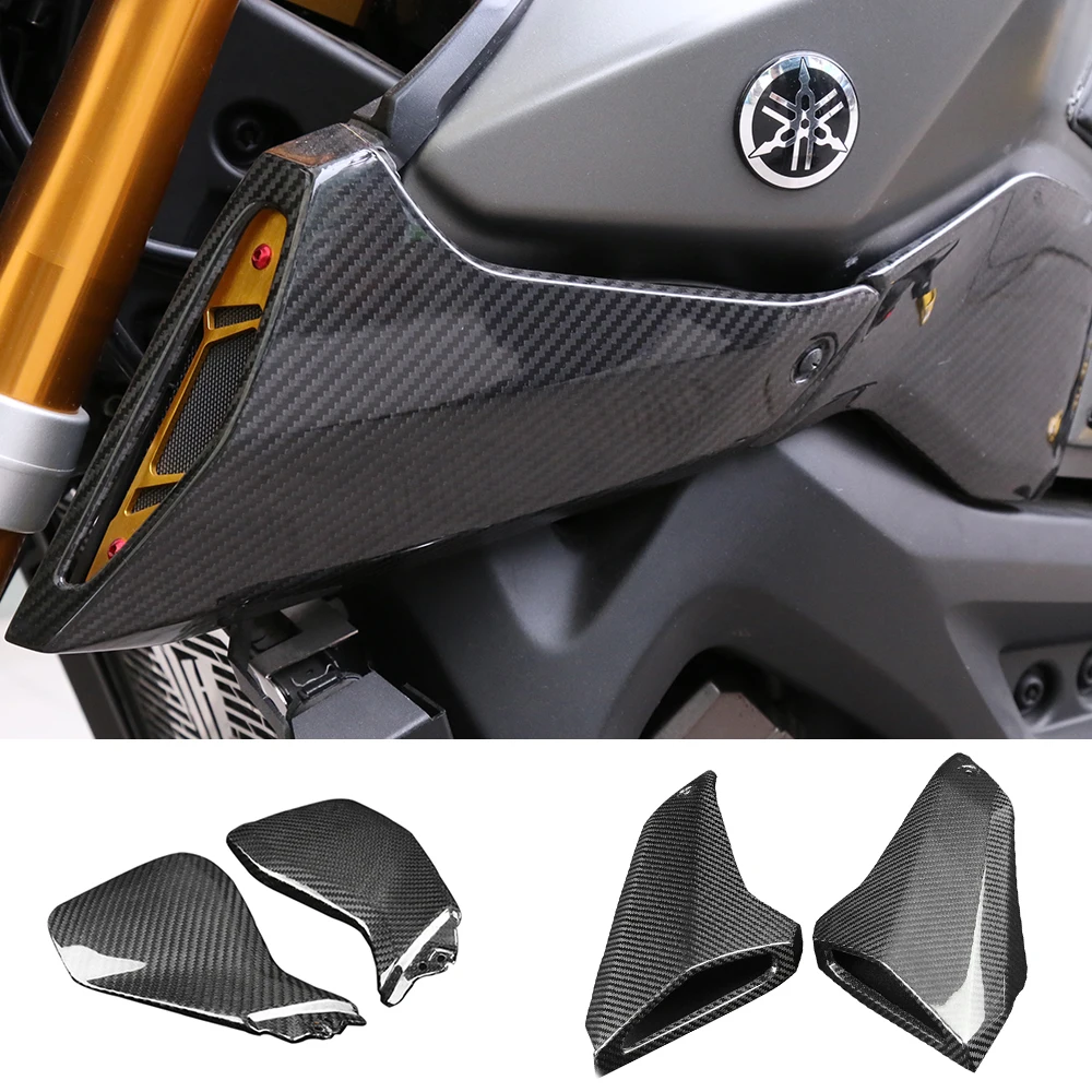 Обтекатель бокового бака SMOK для Yamaha MT09 FZ09 из углеродного волокна впускная крышка