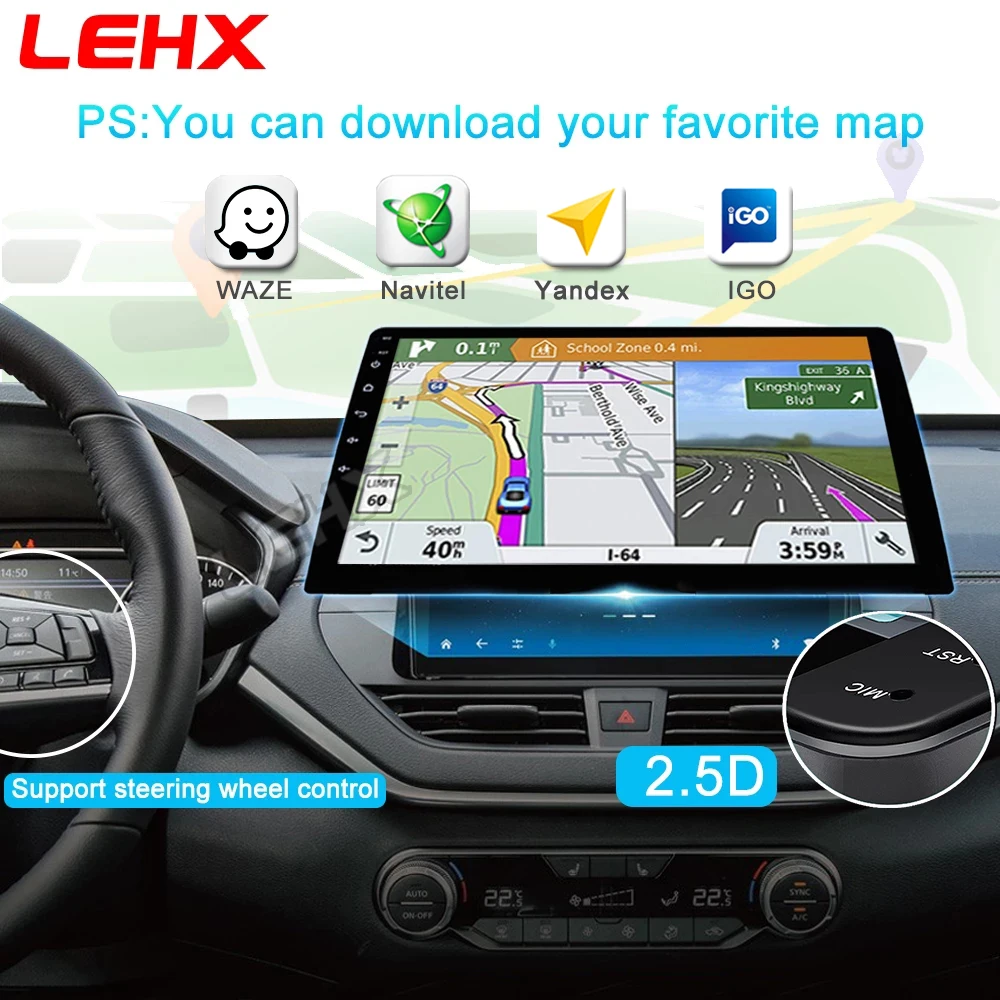 LEHX L6 Pro 2 Din WiFi Android 12 8 Core Auto Radio dvd Car Multimedia Video Player 7 9 10 inch dvd For Apple Carplay Navig GPS car multimedia player car radio