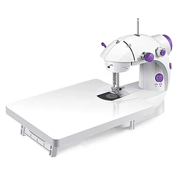 

Sewing Machine with Extension Table, Portable Electric Adjustable 2-Speed Sewing Machine for Beginner Household,EU Plug