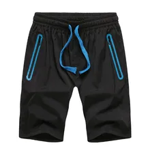 Летние Новые быстросохнущие шорты мужские пять брюки спортивные шорты со шнурком мужские повседневные пляжные шорты мужские шорты большого размера