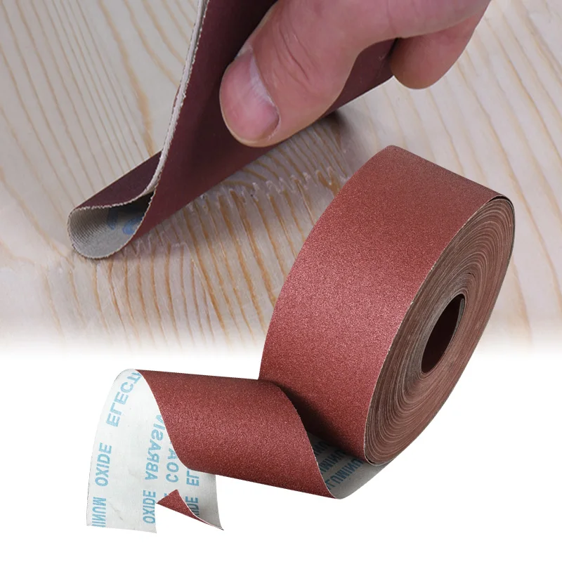 

1Meter Hand Tearing Gauze Roll Coarse Sand Cloth Roll Polishing Sandpaper Woodworking Furniture Carving Polishing Sandcloth