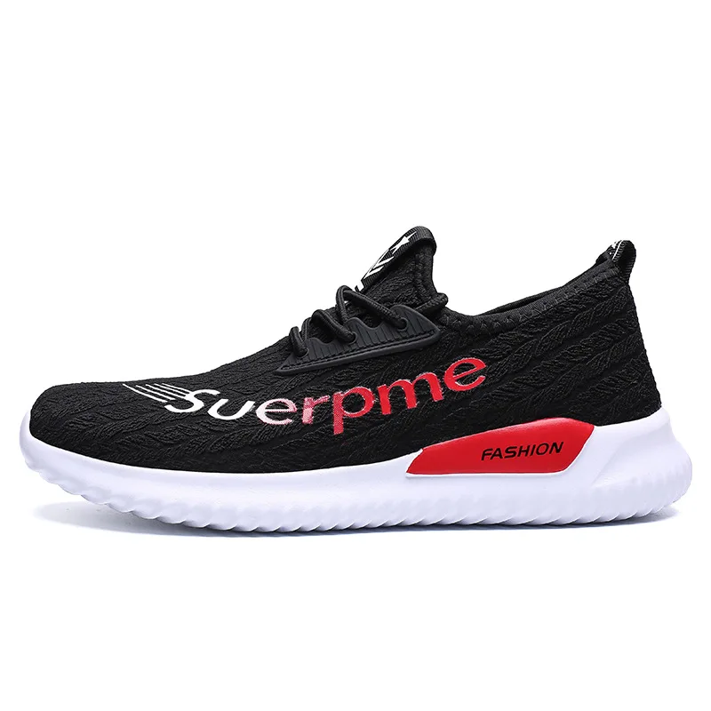 

2019 Spring And Summer-Lazy Slip-on Casual Mesh Light Soft-Sole Breathable Running MEN'S SHOES