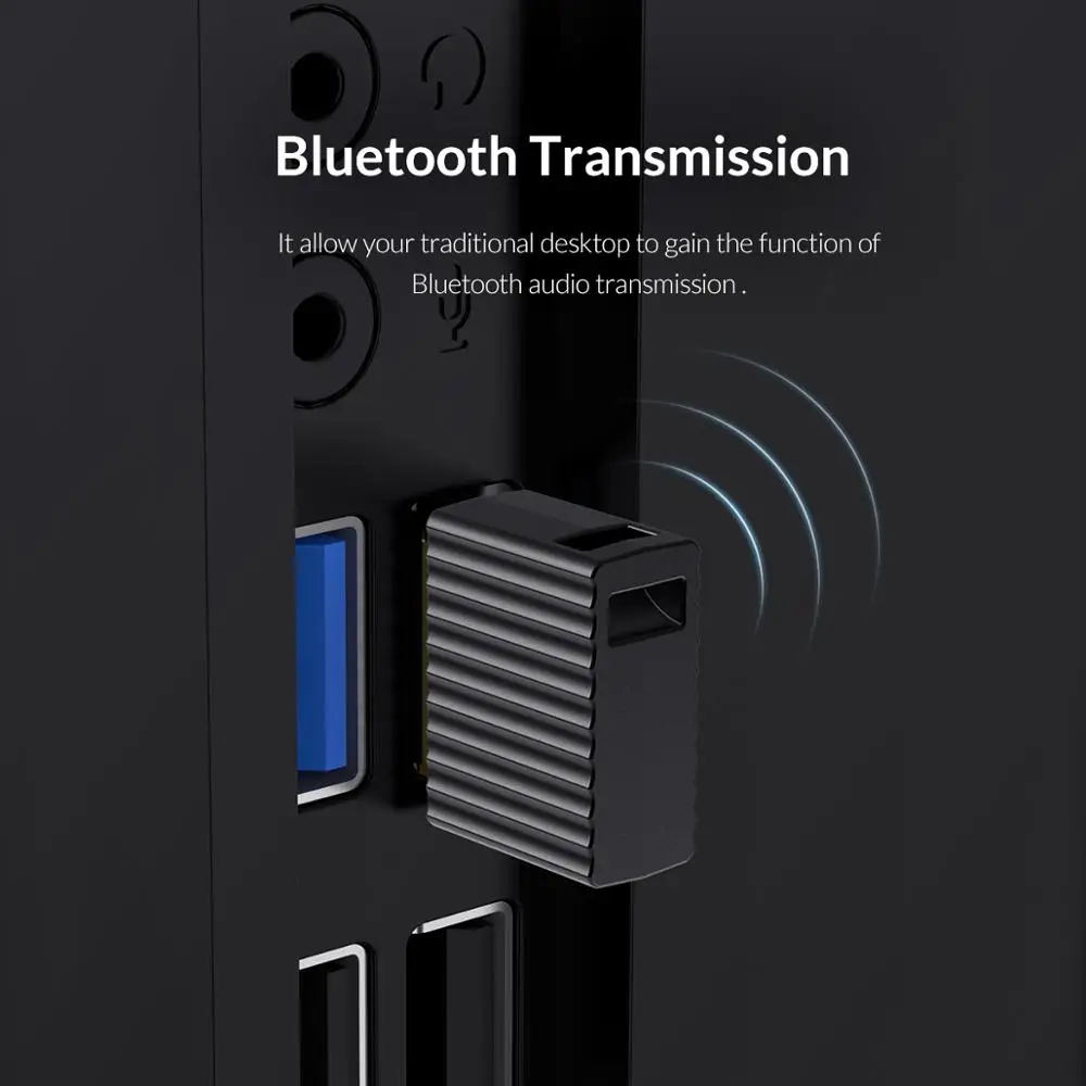 ORICO USB Bluetooth 4,2 беспроводной передатчик EDR 2,4 ГГц Aux аудио Bluetooth адаптер с подвесной цепочкой для компьютера ПК планшета