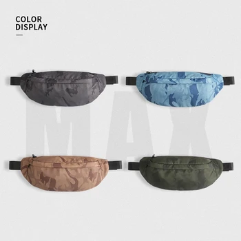 

JHD-Men's Waist Bag Crossbody Bag Multifunctional Running Sports Bag Waterproof Storage Mobile Chest Bag