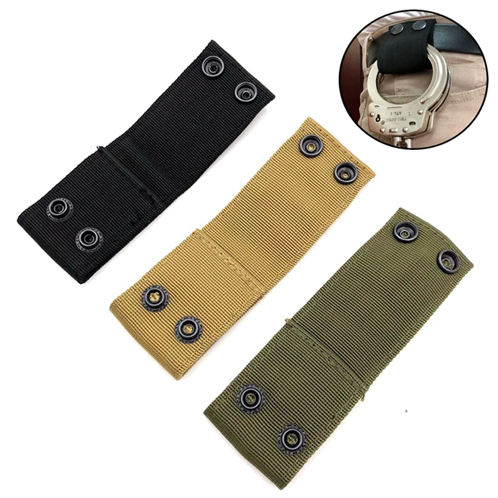 Tactical Handcuff Strap Quick-pull for Belt Portable Sport Duty Button Lanyard Nylon Multifunctional Waist Hanger Accessories