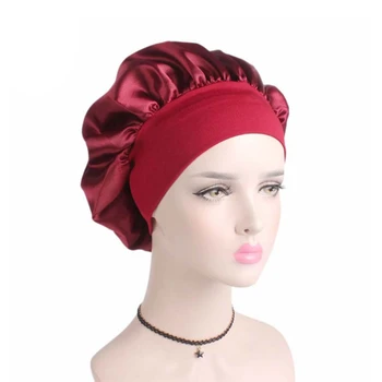 

Women Satin Sleep Cap Full Coverage Soft Night Sleep Hat Cap Chemotherapy Cap