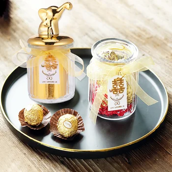 

1pc Candy Jar Sealed Creative Ceramic Gold Plating Animal Glass Durable Candy Box for Home Indoor Kitchen Storage