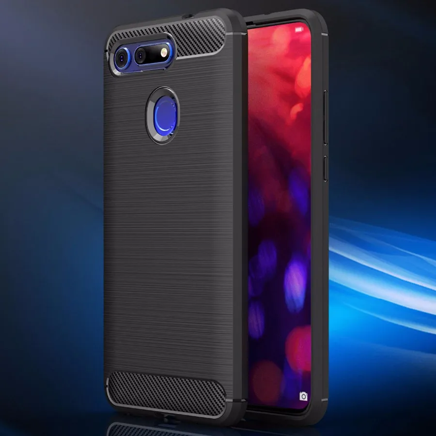 1000 шт. защитный силиконовый чехол из углеродного волокна для Huawei Honor 20 Pro 20i V20 10 Lite