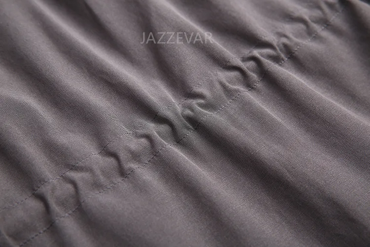 Jia Zehua JAZZEVAR Женский Повседневный большой размер удлиненный свободный крой выше колена воротник из натурального меха пуховик пальто