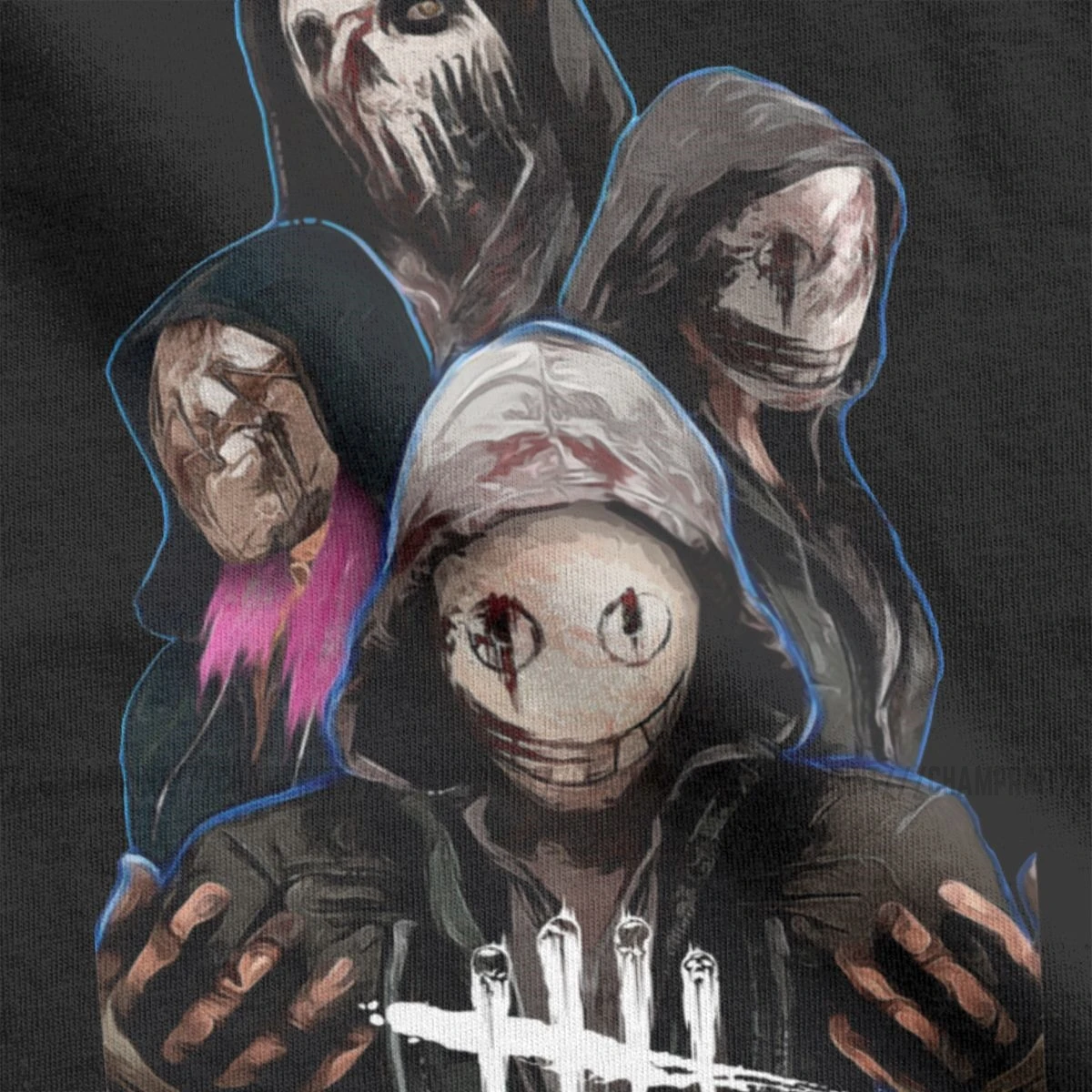 Dead By Daylight Killer Футболка с принтом Легион для мужчин игры ужасов убийц Dbd забавная футболка из чистого хлопка с круглым вырезом футболки размера плюс Топы