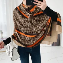 

Luxury Brand Silk Scarf for Women Long Shawl Wrap Designer Neck Bandana Print Headscarves Female Soft Stole Foulard 180*90cm