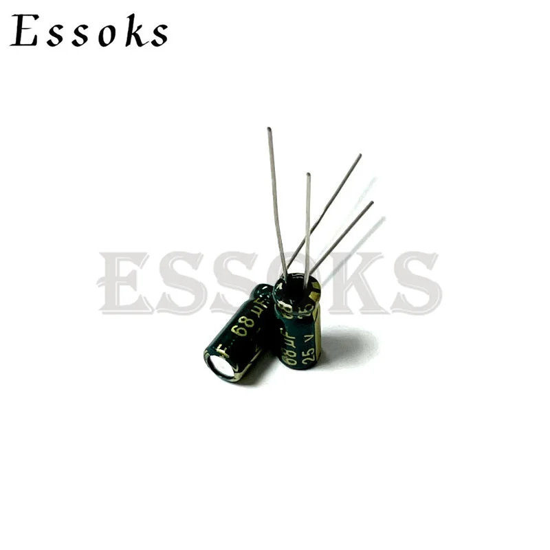 

20pcs Electrolytic Capacitor 25V68UF 25V 68UF 5X11 mm High Frequency Low ESR Aluminum Capacitors