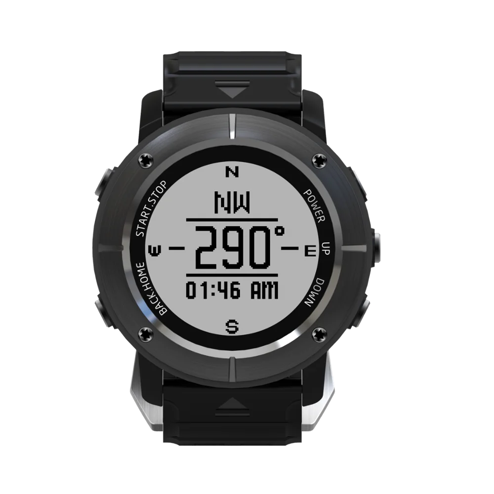 UW80C уличные Bluetooth Смарт часы gps позиционирование часы скалолазание бег глубина сердечного ритма водонепроницаемый для Android IOS Телефон - Цвет: Серый