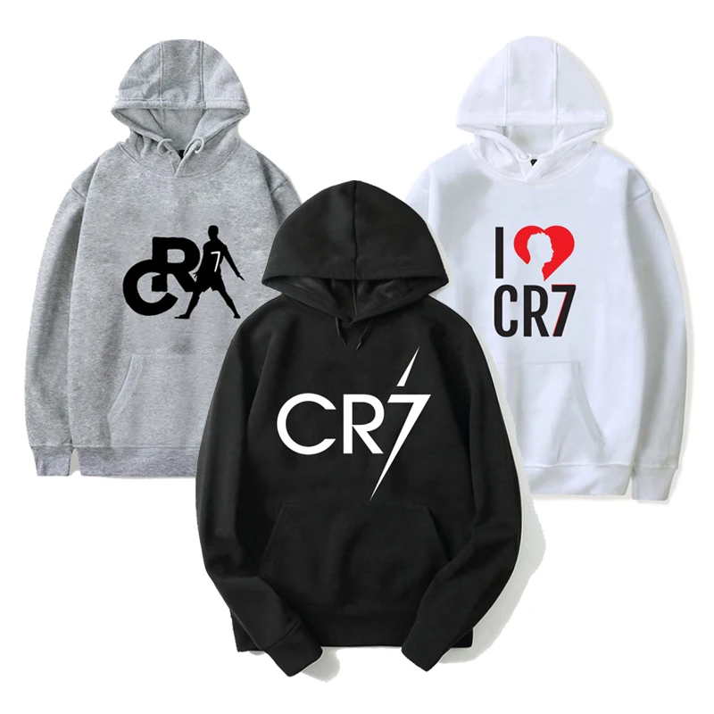 Sudadera con capucha de algodón para hombre y mujer, ropa deportiva masculina de moda, estilo Hip Hop, Ronaldo CR7, otoño