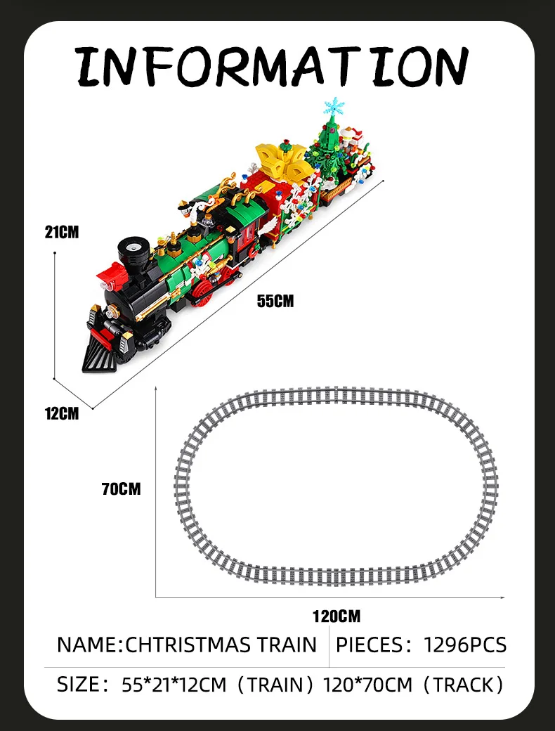 H4388805f7068426e97baeae2b010d709Q Mold KING kreatywne prezenty świąteczne karuzela plac zabaw diabelski młyn ełk sanie montaż cegieł Kid edukacyjne do budowania zabawek