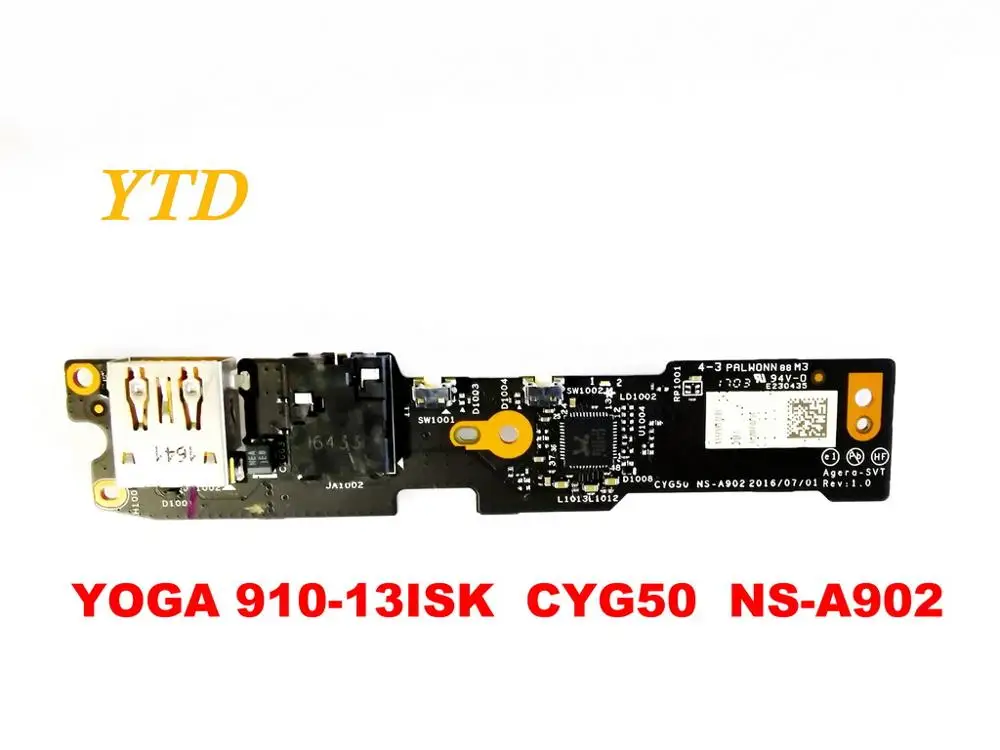 Для lenovo Yoga 910-13ISK Yoga 910-13 USB доска YOGA 910-13ISK CYG50 NS-A902 протестирована хорошая