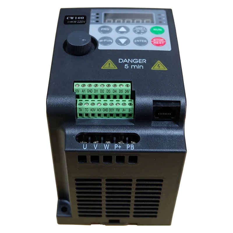 Inverter Di Frequenza VFD 0.2Kw 0.75Kw 1.5Kw 2.2Kw 4KW 3PH 220V 380V Usca Inverter Convertore Di Frequenza Regolatore Di Velocà Del Motore - Foto 5