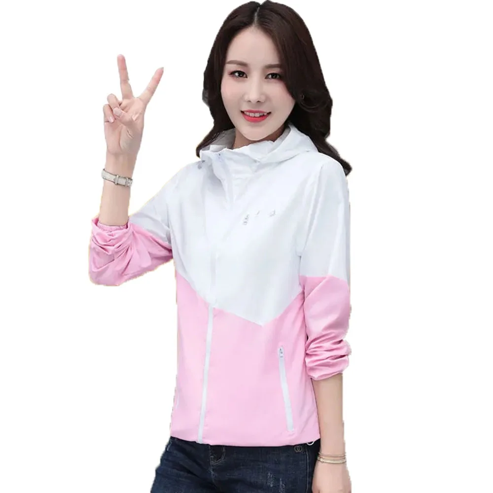 Women Sunscreen Clothing 2021Summer New Sunscreen Clothing Anti-Ultraviolet Korean Version Silk Thin Loose M-4XL Code Jacket B12