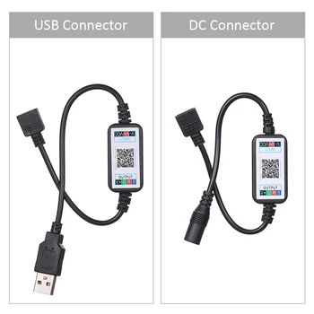 

BT 4.0 RGBW Controller LEDs Light Strips Working with Android/iOS Smartphone Free App DC 5-24V Wireless Strips Light Controller