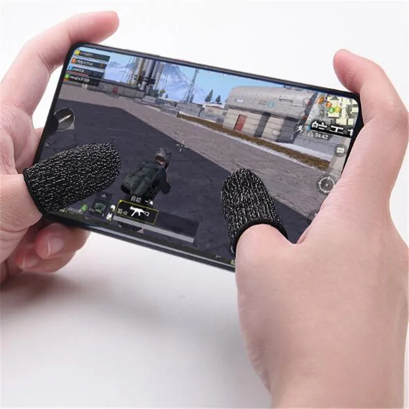 

2pcs/pair Full Touch Screen pubg Gamepad Fingertips Sweat-proof Anti-static Mobile Phone Tablet Finger Sleeve Gloves
