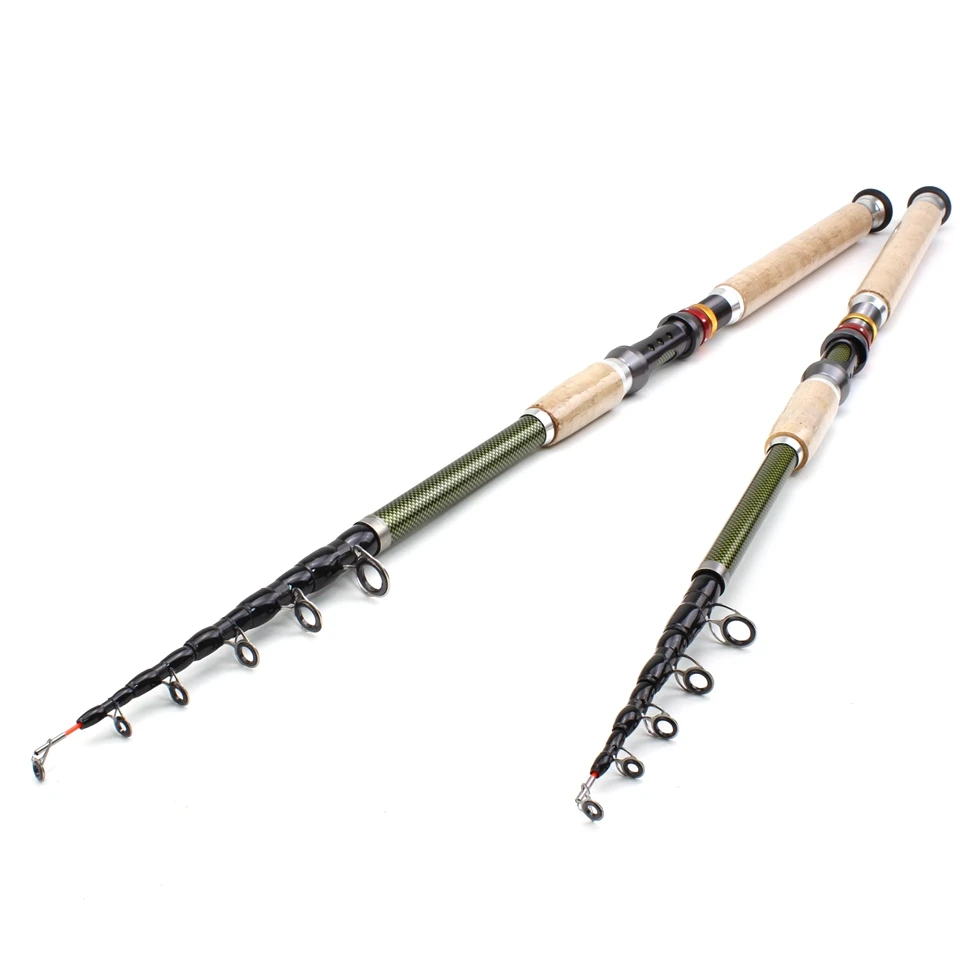 2.1M 2.4M 2.7M 3.0M 3.6M carbon spinning rod wooden handle Long shot sea pole lure fishing Trout carp telescopic fishing rod 2.1M 2.4M 2.7M 3.0M 3.6M carbon spinning rod wooden handle Long shot sea pole lure fishing Trout carp telescopic fishing rod