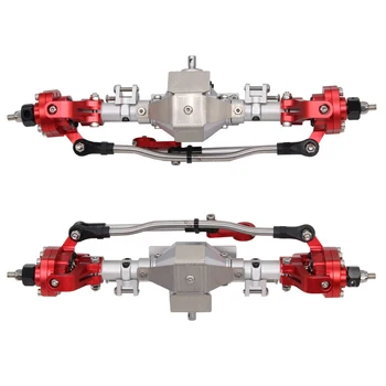

Metal RC Car Front/Rear Bridge Axle Metal Front Rear Axle for 1/10 RC Crawler Car Wraith RR10 RC Car Set