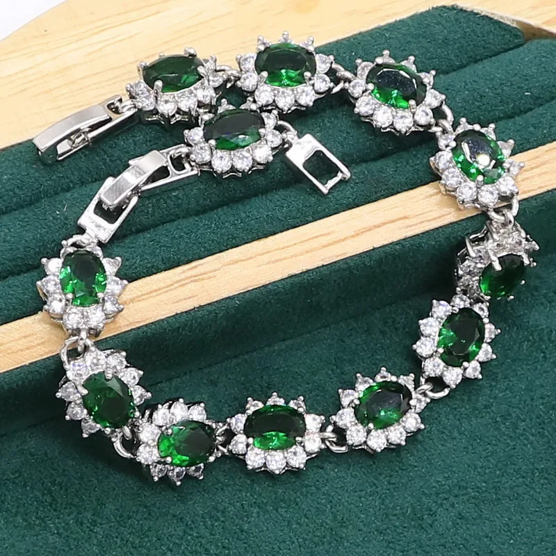 Silver Jewelry Set Jewelry Set Silver Jewelry 925 Silver for Women Bracelet Earrings Necklace Ring