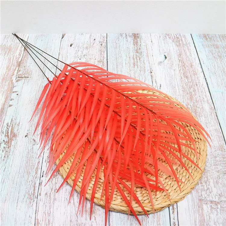 red Плантен Крытый Открытый Поддельные Bloem Blad Gebladerte куст домашний офис Tuin Декор кунстматидж гровен Laat растение декорация 10 шт./лот - Цвет: red