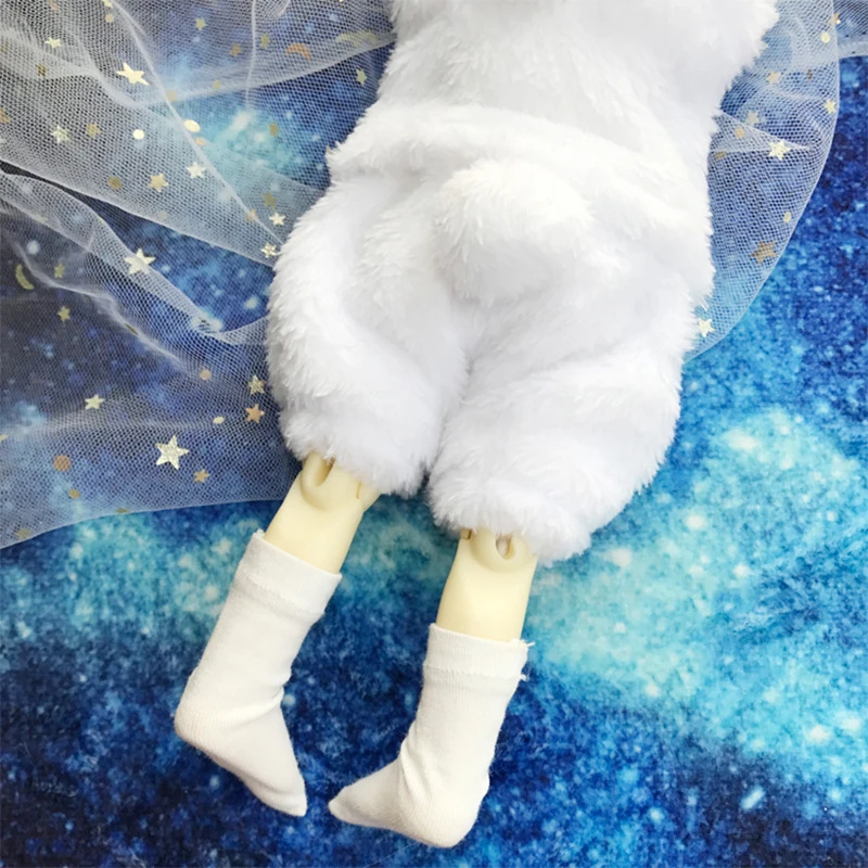 BJD для мамы дочки одежда костюмы сокращает-Ушастый Кролик плюшевая одежда для 1/4 1/6 1/8 BJD кукла аксессуары для кукольной одежды свободного покроя одежда+ шляпа