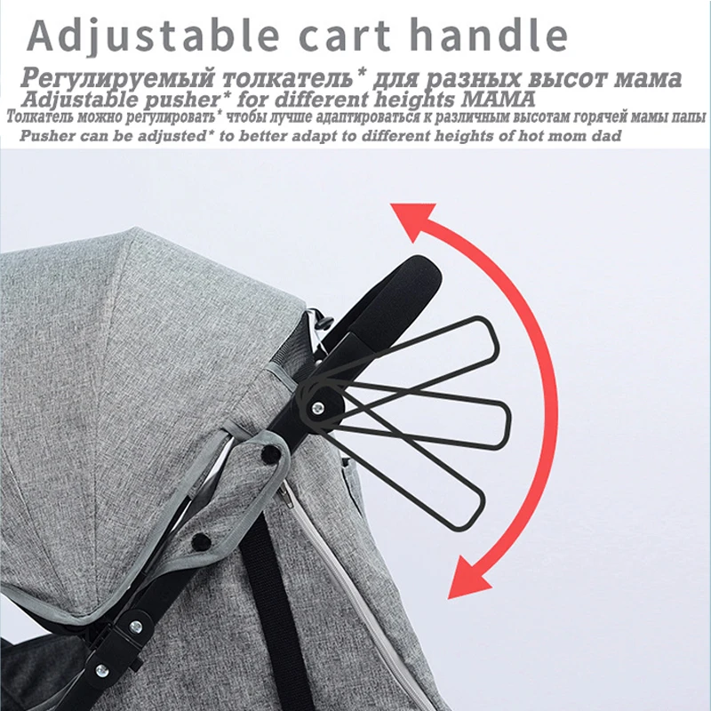  2019 baby stroller can be taken apart double stroller portable twins strollers can sit can be folde