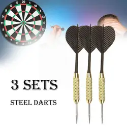 3 Pcs/sets Of Darts Professional High Quality Steel With Dart Shafts Nice Aluminium Dart Flights Tip E8o3