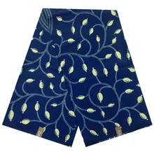 Оригинальная Настоящая Африканская ткань Базен Воск Принт ткань Анкара ткань хлопок Дамасская африканская Базен ткань для платья 6 ярдов 12405