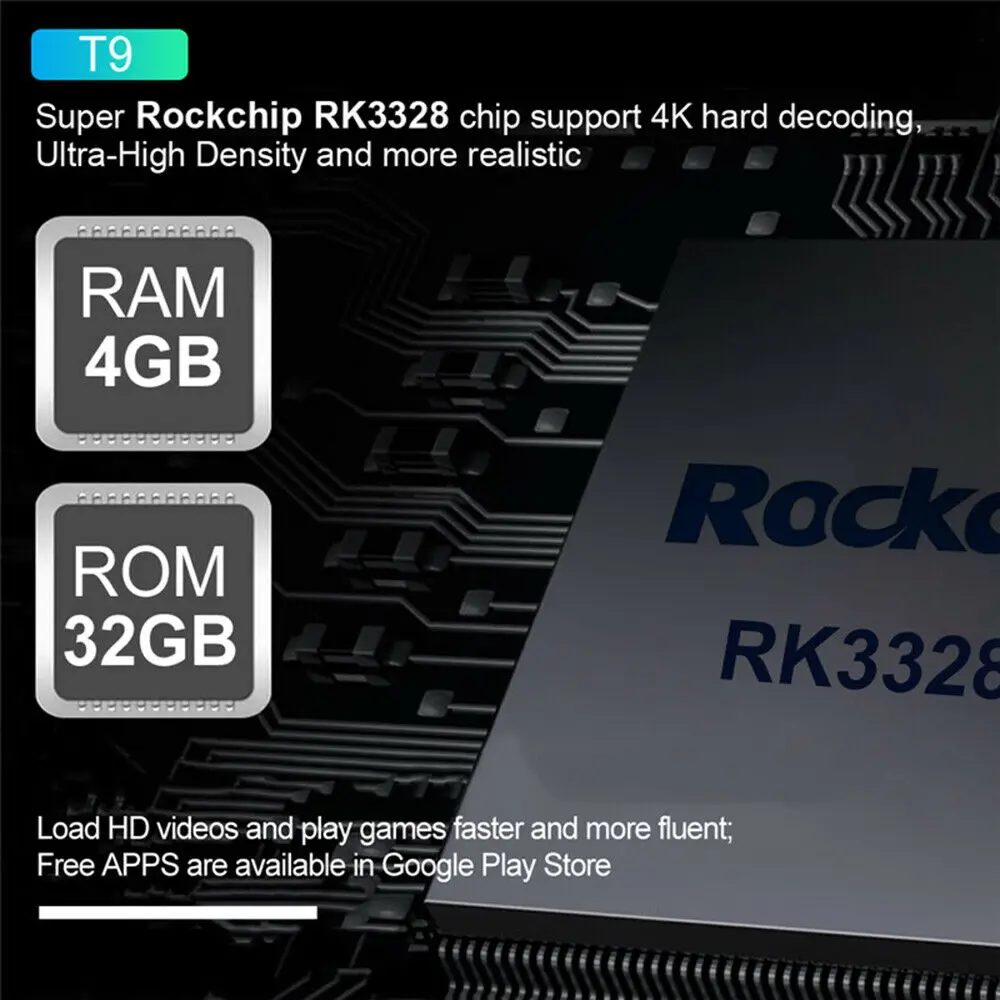 ТВ приставка T9 на Android 9 0 4 + 64 ГБ 4K USB 3 0|ТВ-приставки и медиаплееры| |