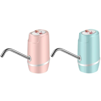 

2 Pcs Usb Charge Electric Water Dispenser Portable Gallon Drinking Bottle Switch Smart Wireless Water Pump Water Treatment Appli