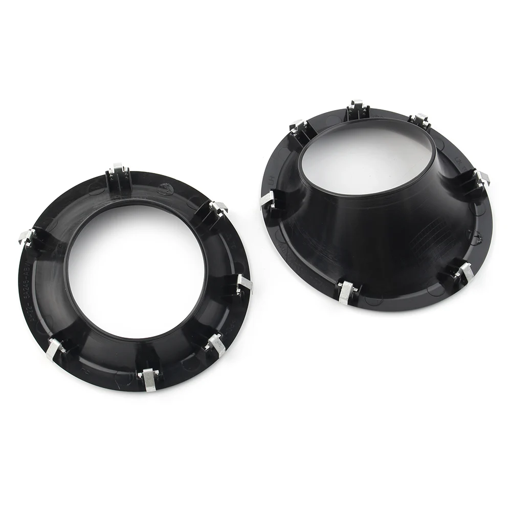 Auto Black ABS Front Bumper Fog Lamp Light Cover Bezel For Land Rover Disvovery 4 LR4 2010 2011 2012 2013 2014 2Pcs car accessories