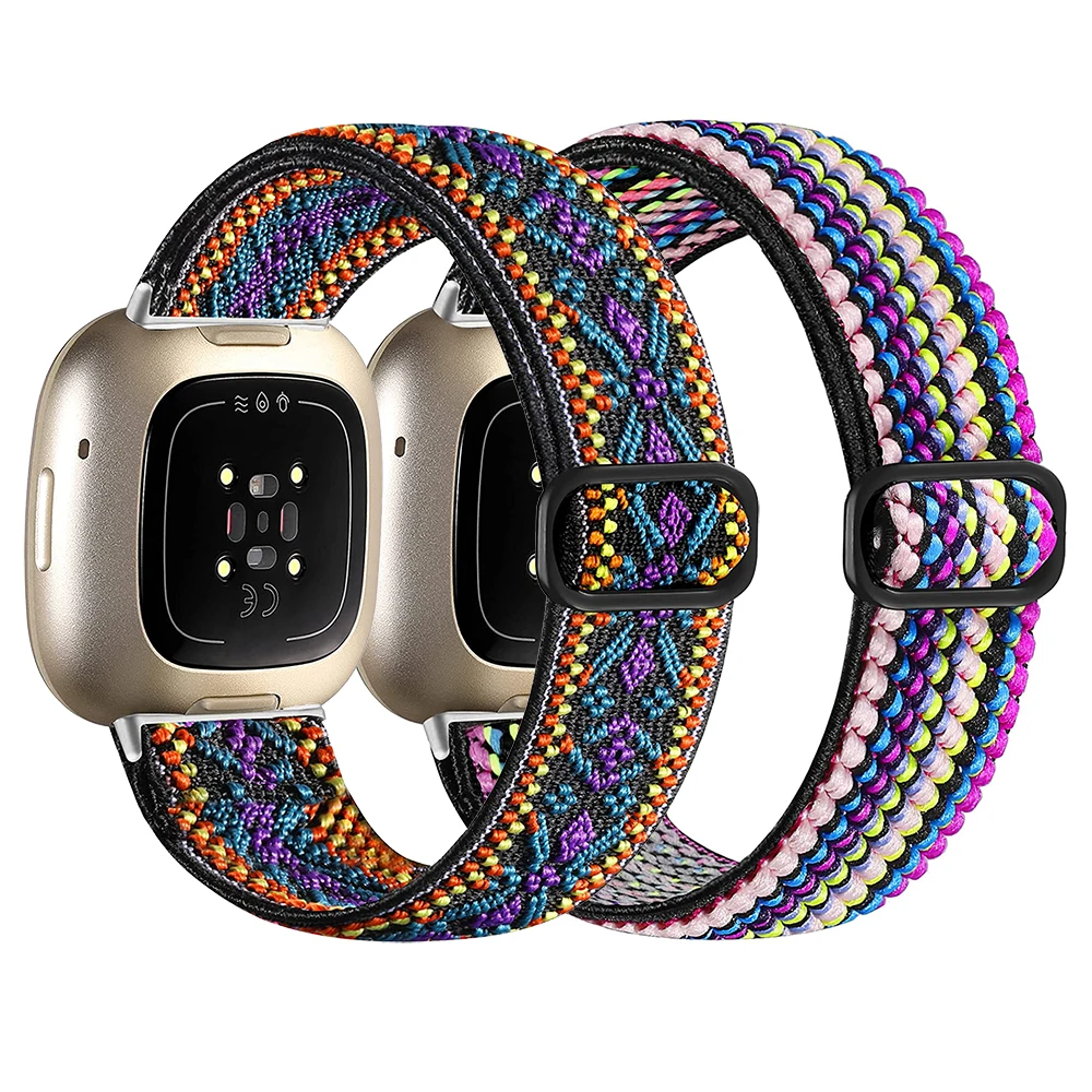 Эластичный тканевый ремешок Essidi для часов Fitbit Versa 1 2 Lite на запястье браслета 3 Sense