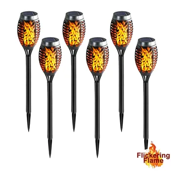 LED Solar Flame Light Lamps